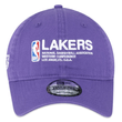 Bone Unissex New Era 9TWENTY NBA LA Lakers Institutional Style ROXO-NBI25BON023- -3-